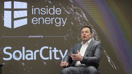 Elon Musk, Chairman of SolarCity and CEO of Tesla Motors at SolarCityÕs Inside Energy Summit in Manhattan, New York.
