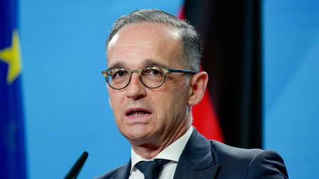 German Foreign Minister Heiko Maas addresses the media during a joint news conference with Yemen's Foreign Minister Ahmad Awad bin Mubarak prior to a meeting at the Foreign Ministry in Berlin, Germany, June 30, 2021. © Michael Sohn/Pool via REUTERS