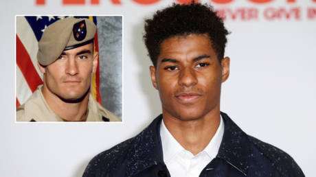 Marcus Rashford (right) has won an award named after Pat Tillman © Photography Plus C/O Stealth Media Solutions / Handout SV via Reuters | © Phil Noble / Reuters