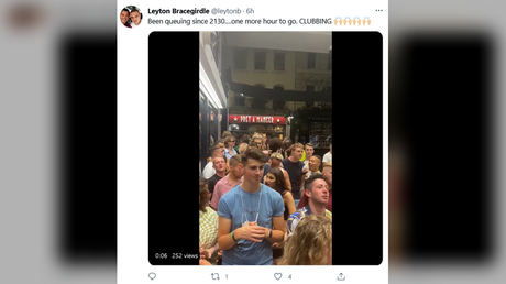 Revellers line up at London clubs to celebrate #FreedomDay as England lifts most Covid-19 restrictions at midnight