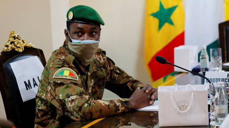 FILE PHOTO. Colonel Assimi Goita, leader of Malian military junta, attends the Economic Community of West African States (ECOWAS) consultative meeting in Accra, Ghana. © Reuters / Francis Kokoroko