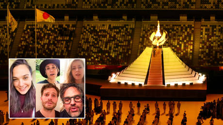 &lsquo;Peak hypocrisy&rsquo;: Tokyo Olympics bashed for &lsquo;worst part of the pandemic&rsquo; reminder after mega-rich celebrities sing Imagine (VIDEO)