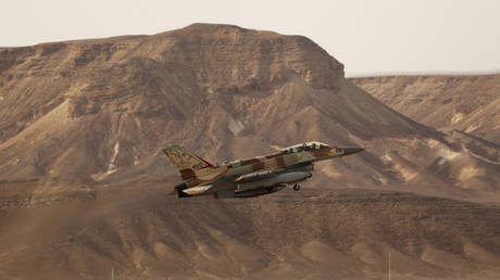 FILE PHOTO: An Israeli F-16 fighter jet during the Blue Flag