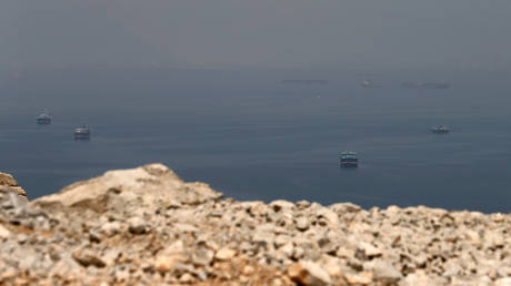 FILE PHOTO: Fishing boats and cargo ships sailing off the coast of Oman. © Reuters / Hamad I Mohammed
