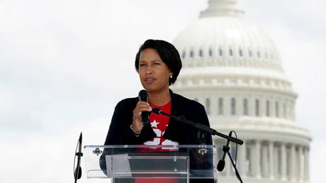Muriel Bowser speaks during a rally in support of DC statehood in Washington