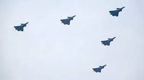 Largest 5th-generation J-20 Mighty Dragon fleet flies over Tiananmen Square to mark 100th anniversary of China’s Communist Party