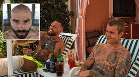 UFC’s McGregor sups whiskey with pop star Bieber in the sun as he backs Russian training partner Artem Lobov in bare-knuckle bout