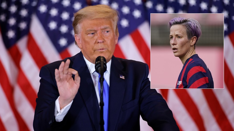 ‘Leftist Maniacs’: Trump slams USWNT & ‘the woman with purple hair’, claims team would have won Olympic gold if weren’t so woke