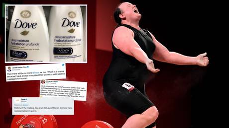 New Zealand weightlifter Laurel Hubbard competes in Tokyo Getty Images / Wally Skalij; Reuters / CHRIS HELGREN (inset)
