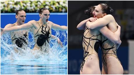 Svetlana Romashina and Svetlana Kolesnichenko won gold in Tokyo. © Reuters