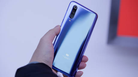 Xiaomi Mi 9 smartphone is displayed after its launch ceremony in Beijing, China February 20, 2019.