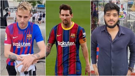 Barcelona fans spoke of their disappointment that Messi was leaving. © RT Sport / Reuters