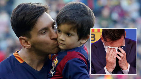 Lionel Messi&rsquo;s son, Thiago, &lsquo;trolls fans outside family home&rsquo; ahead of Barcelona legend&rsquo;s mooted move to Paris Saint-Germain