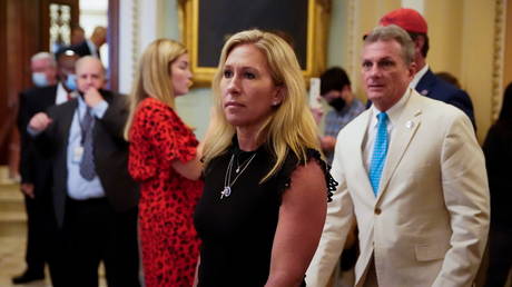 Twitter suspends Republican Marjorie Taylor Greene for claiming Covid-19 vaccines are &lsquo;failing&rsquo;