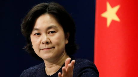 Chinese Foreign Ministry spokeswoman Hua Chunying attends a news conference in Beijing, China (FILE PHOTO) © REUTERS/Carlos Garcia Rawlins