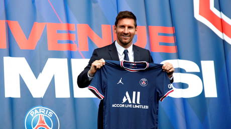 Lionel Messi will be paid part of his PSG signing bonus in cryptocurrency fan tokens. © Reuters