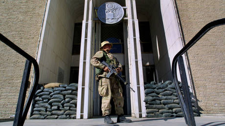 FILE PHOTO. US embassy in Kabul, Afghanistan. © Getty Images / Paula Bronstein