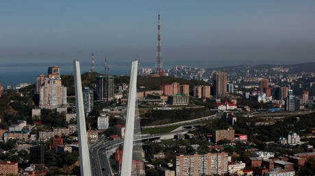 The Golden Horn Bay in Russia’s far-eastern port of Vladivostok, October 1, 2014.