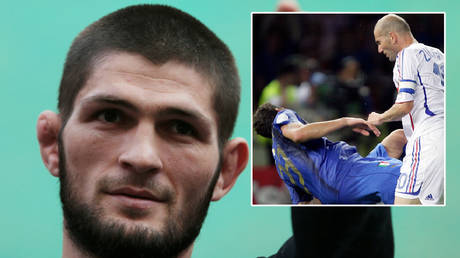 Seeing red: Nurmagomedov likens Zidane&rsquo;s World Cup final headbutt to his McGregor cage climb as ex-UFC champ chats MMA & football