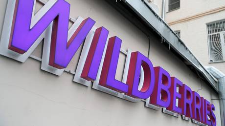 The logo of online retailer Wildberries in Moscow, Russia, February 21, 2019.