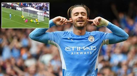 Record signing Grealish mocked for celebration and supposedly &lsquo;silencing doubters&lsquo; after scoring &lsquo;flukey&rsquo; first Man City goal