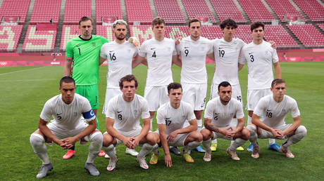 The New Zealand men's football team at the recent Tokyo Olympics. © Reuters