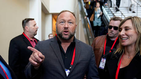 Frustrated Alex Jones calls Donald Trump a &lsquo;dumbass&rsquo; after he recommends taking Covid vaccines