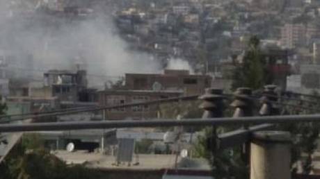 The scene of an explosion in Kabul, Afghanistan, August 29, 2021 © Asvaka News Agency