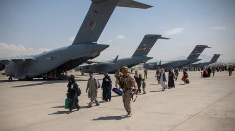 Members of the UK Armed Forces in Kabul, Afghanistan on August 23, 2021.© Reuters / LPhot Ben Shread