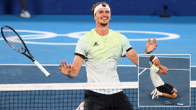 Alexander the great: Djokovic conqueror Zverev crushes Khachanov to become first German to win men’s tennis gold at Olympics