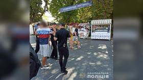 American man wearing ‘Russia’ shirt detained in Ukraine ahead of Independence Day festivities, claims country’s cops are ‘Nazis’