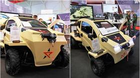 Russian Army unveils electric recon vehicle with solar batteries and drone landing pad (PHOTOS)