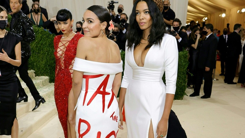 Surplus value: AOC’s ‘Tax the Rich’ dress designer reportedly runs ‘sweatshop’ of unpaid interns, owes thousands in taxes