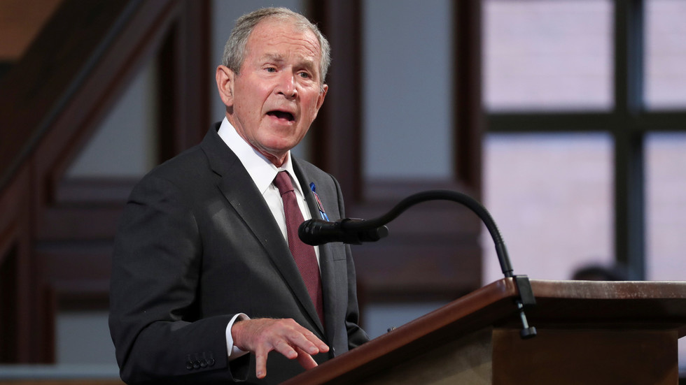 No rest for the wicked? Anti-war activists continue to heckle liberal media darling George W. Bush during public appearances