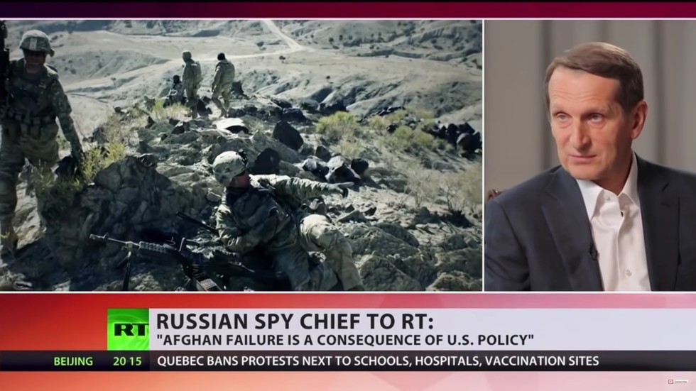 ‘US didn’t want to face the truth that it’s no longer the global hegemon,’ Russian spy chief tells RT after Afghanistan debacle