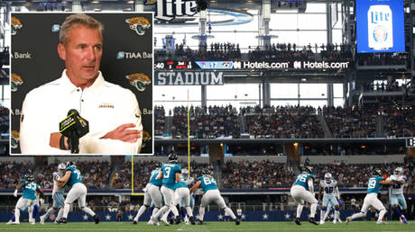 Urban Meyer has discussed the impact of vaccinations on the NFL roster © YouTube / Jacksonville Jaguars | ©  Tim Heitman / USA Today Sports via Reuters