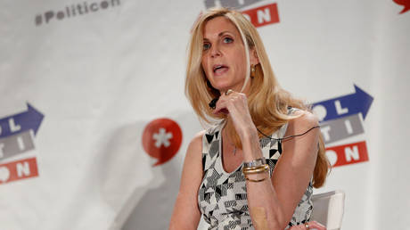 Ann Coulter speaks during 'Politicon' convention in Pasadena, California