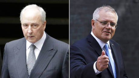 (L) Paul Keating © Scott Barbour/Getty Images; (R) Scott Morrison © REUTERS/Henry Nicholls