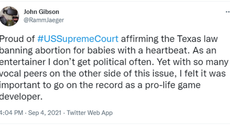 Video game developer Tripwire&rsquo;s CEO forced to STEP DOWN for tweeting in support of anti-abortion law in Texas