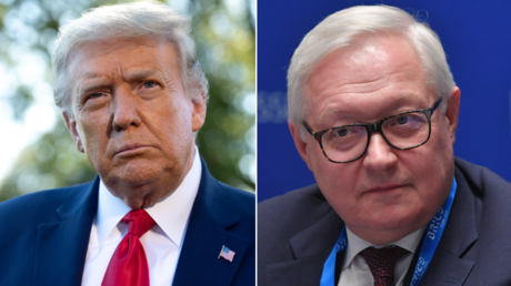 (L) Former US President Donald Trump. © AFP / SAUL LOEB; (R) Sergei Ryabkov, Russia's BRICS Sherpa and Russian Deputy Foreign Minister. © Sputnik / Evgeny Biyatov