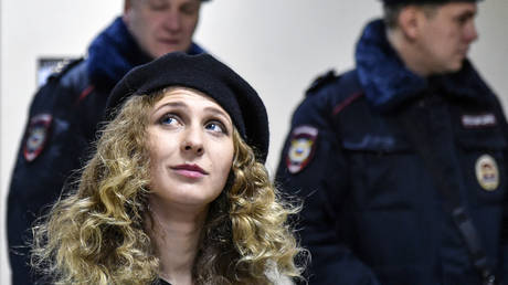 Russian political activist and member of the punk band and activist group Pussy Riot Maria Alyokhina. © Vasily MAXIMOV / AFP