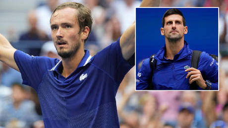 Daniil Medvedev becomes first Russian man to win Grand Slam singles title since 2005 as he derails Novak Djokovic&rsquo;s bid for record