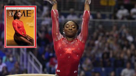 Simone Biles was honored by Time Magazine. © USA Today Sports / Twitter @TIME