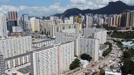 Residential buildings in Hong Kong, China