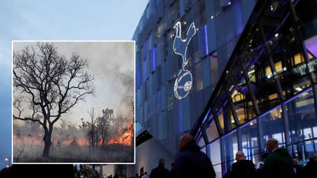 Spurs have reacted to global warming by targeting a zero carbon match at their Tottenham Hotspur Stadium © Ricardo Moraes / Reuters | © Action Images via Reuters / Paul Childs