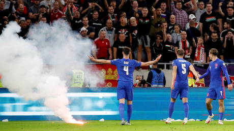 Hungary have been hit with a ban for alleged racist abuse of England players by fans. © Reuters