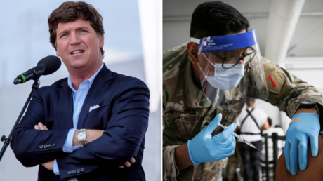 Tucker Carlson says vaccine mandate is &lsquo;a takeover of the US military&rsquo; meant to flush out Christians & freethinkers