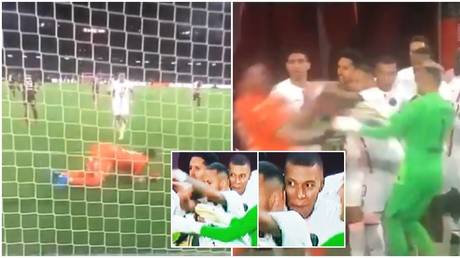 PSG star Mbappe told to &lsquo;be more humble&rsquo; after goading goalkeeper and &lsquo;hiding behind teammates&rsquo; as Neymar protects him (VIDEO)