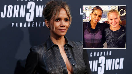 Halle Berry (left) has spoken about her relationship with UFC star Valentina Shevchenko © Mario Anzuoni / Reuters | © Instagram / bulletvalentina
