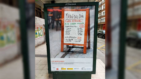 ‘Russian virgins & cocaine’: Moscow protests over racy human trafficking ad from Spanish NGO ‘offering’ teenage girls to passersby